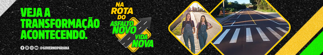 Banner - Asfalto novo vida nova