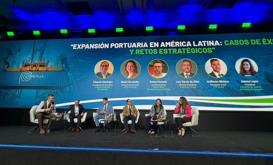 PORTOS DO PARANÁ - Infraestrutura e inovação logística colocam Portos do Paraná entre os melhores das Américas em Lima no Peru