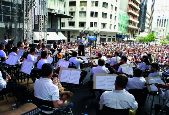Guaíra para Todos: projeto itinerante democratiza o acesso da população à Orquestra Sinfônica do Paraná